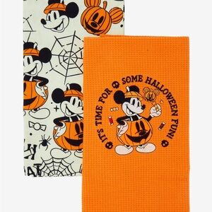 Disney Mickey Mouse Halloween Pumpkin Kitchen Towel Set Hot‎ Topic
